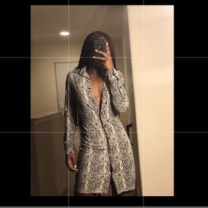 Norma Kamali reptile dress